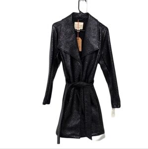 Weatherproof vintage faux leather coat size small nwt